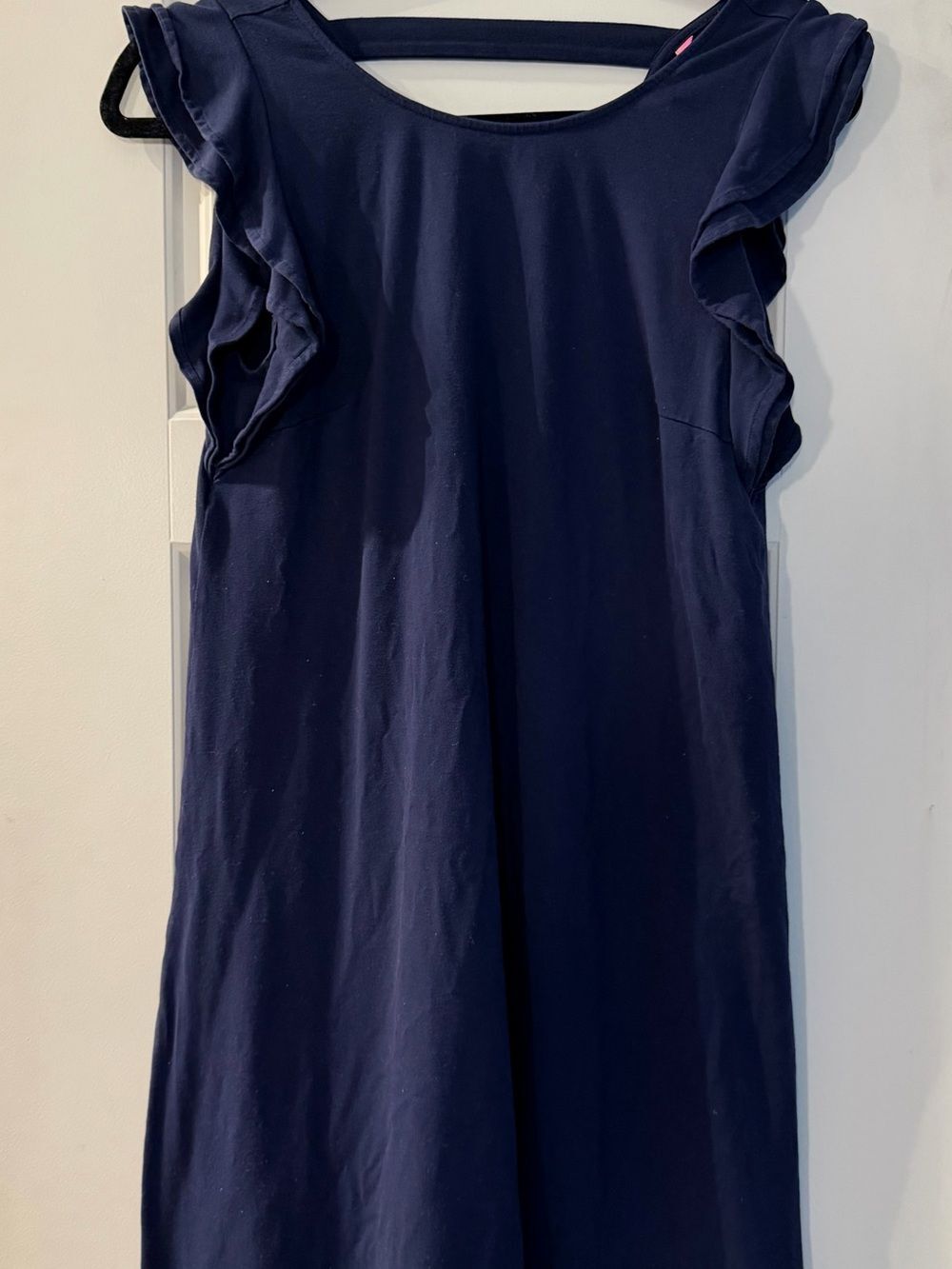 Lilly Pulitzer Navy Ruffle Sleeve Mini Dress-S
